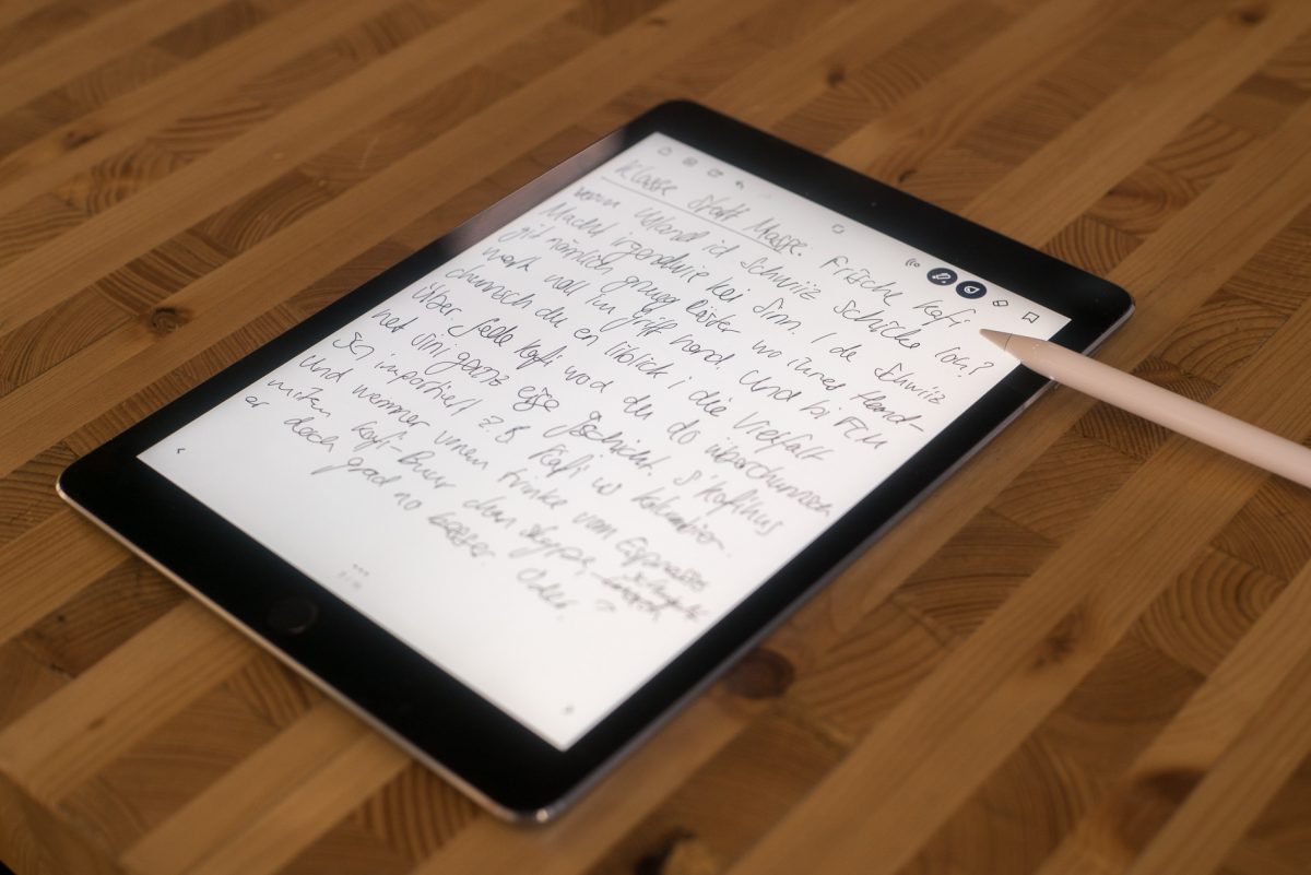 Meine Handschrift sieht auf dem iPad Pro 9.7" irgendwie schöner aus, als in echt. Oder doch nicht?
