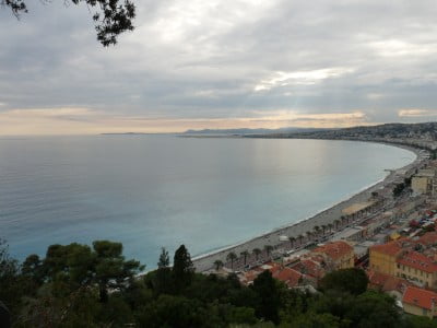 la plage de Nice